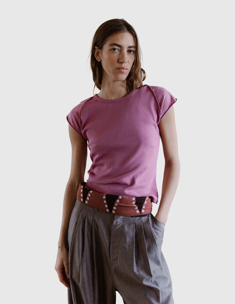 Blusa manga corta para mujer