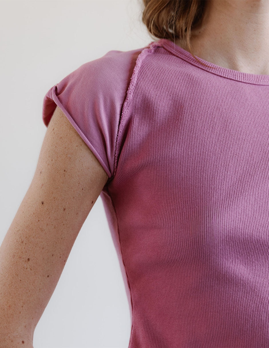Blusa manga corta para mujer 5