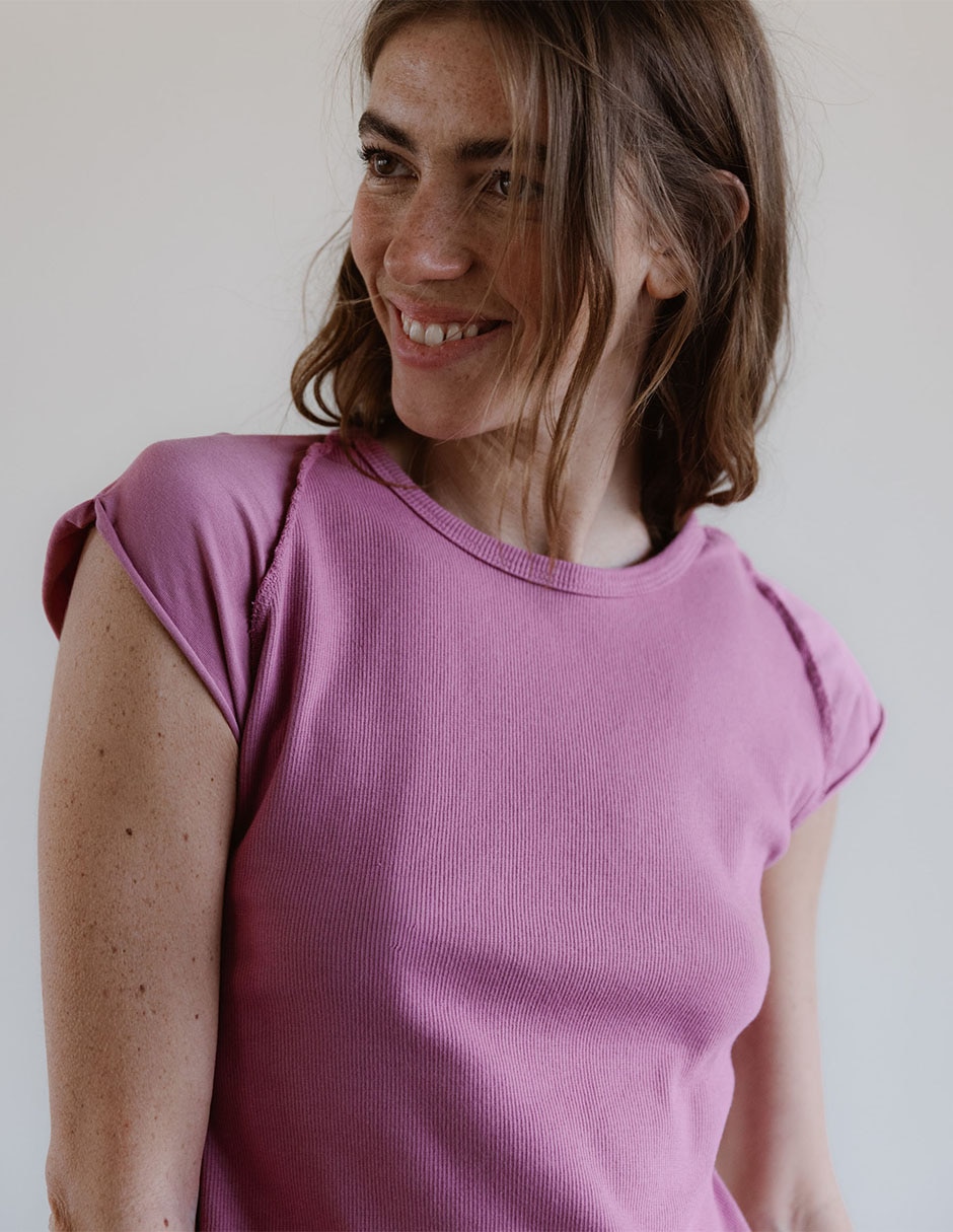 Blusa manga corta para mujer 6