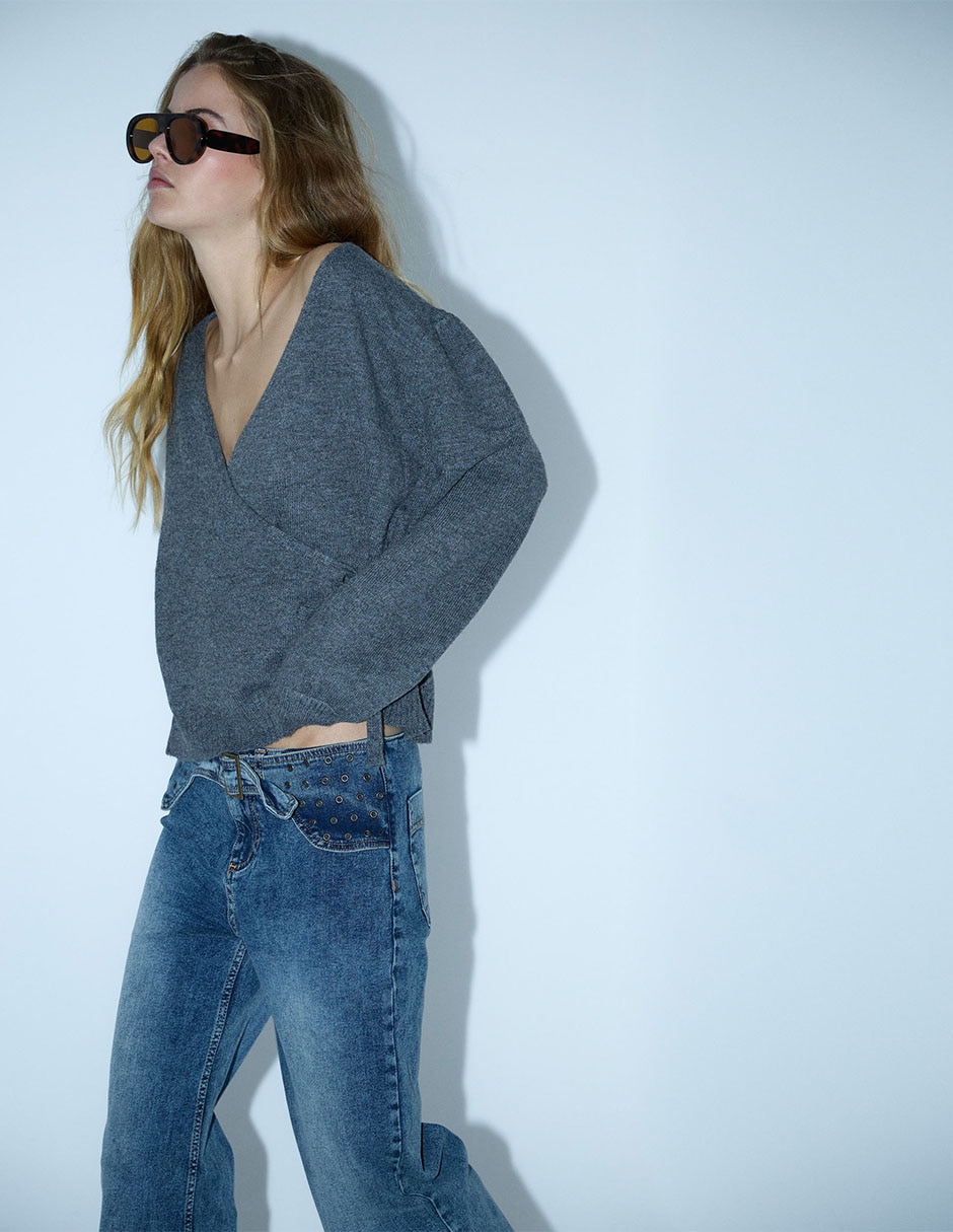 Jeans/Jegging/Jeans jogger Regular Slim Cintura RI-R5219171AZU SPRING 26 para mujer 4