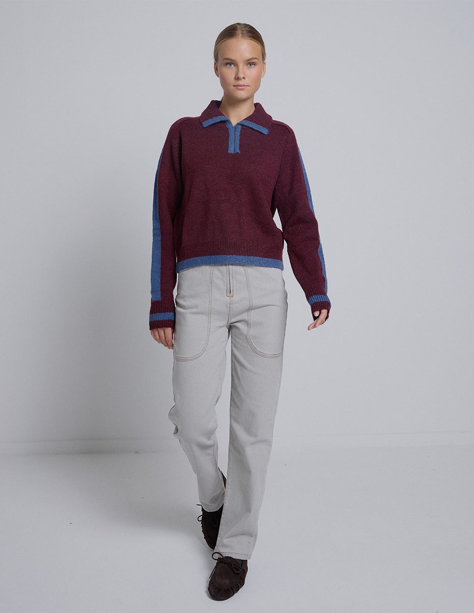 Jeans relaxed straight para mujer