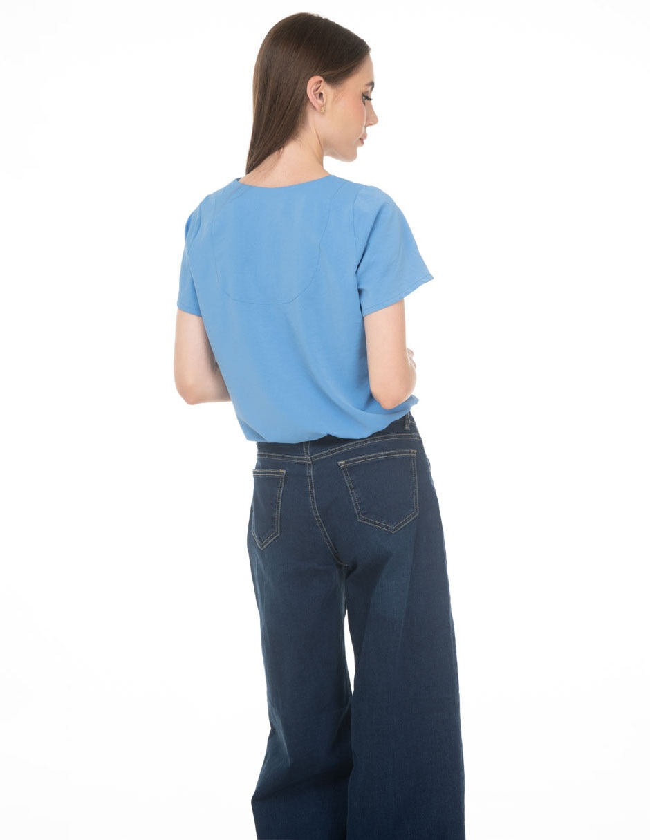 BLUSA COLECCION AGOSTO manga Corta para mujer 2