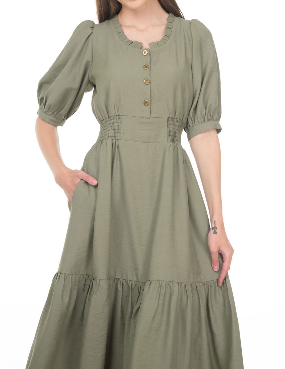 Vestido midi casual para mujer 4