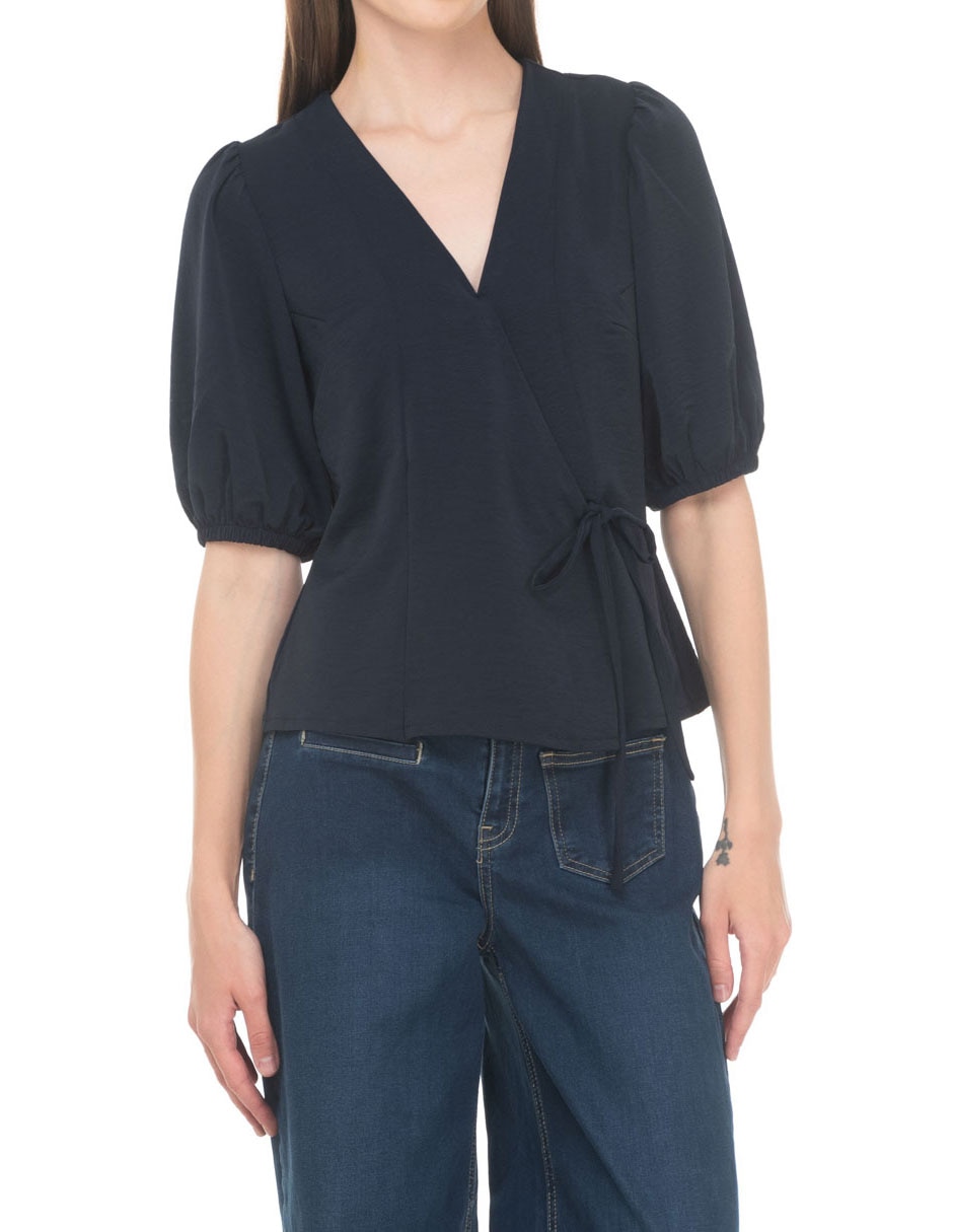 BLUSA COLECCION AGOSTO manga Al Codo para mujer 4