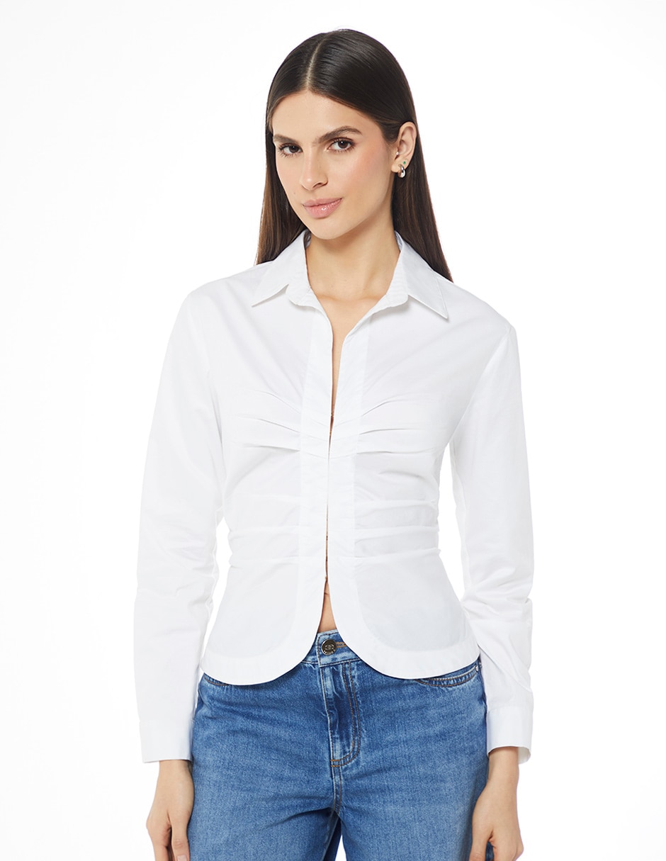 Blusa manga larga para mujer