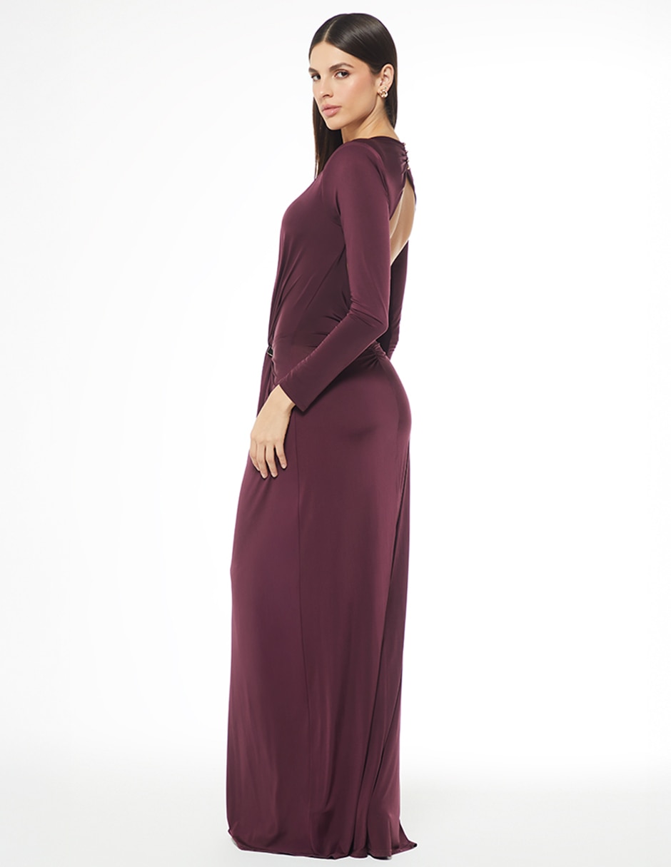 Vestido largo cocktail para mujer 2