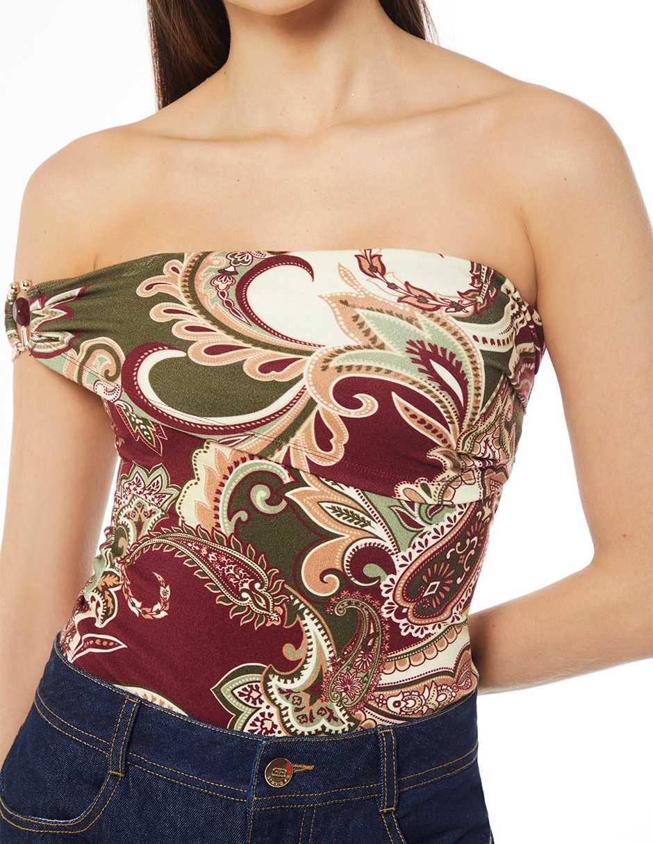 Blusa Studio F Paraiso Malawi sin manga para mujer