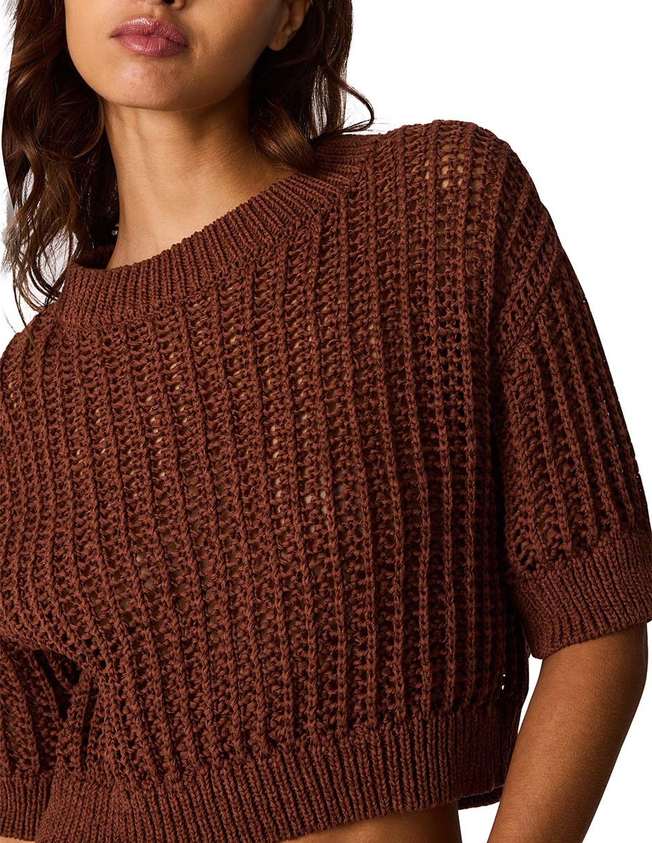 Suéter cuello redondo para mujer 5