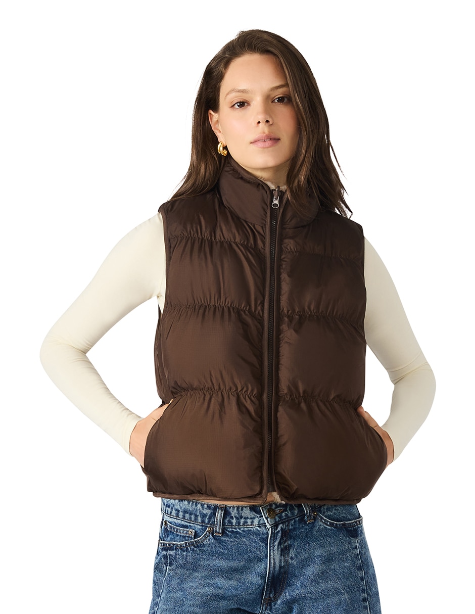 Chaleco de nylon para mujer