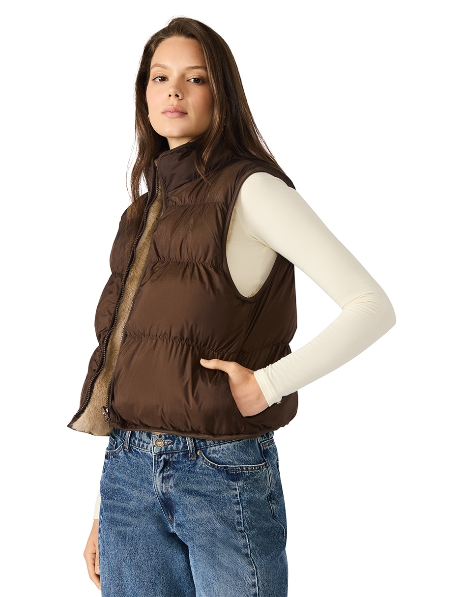 Chaleco de nylon para mujer