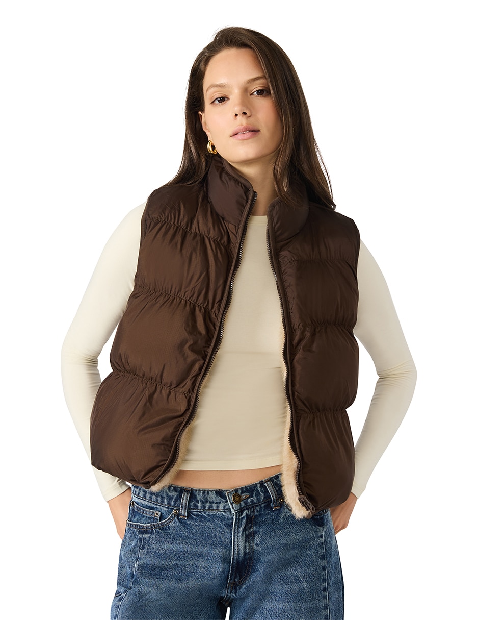 Chaleco de nylon para mujer