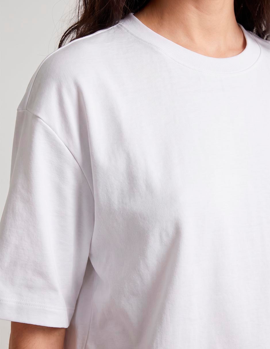 Playera al codo cuello redondo para mujer 2