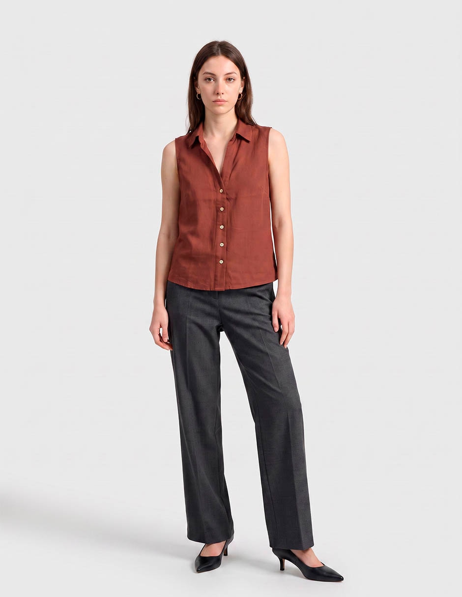 Camisa vero moda sin manga para mujer
