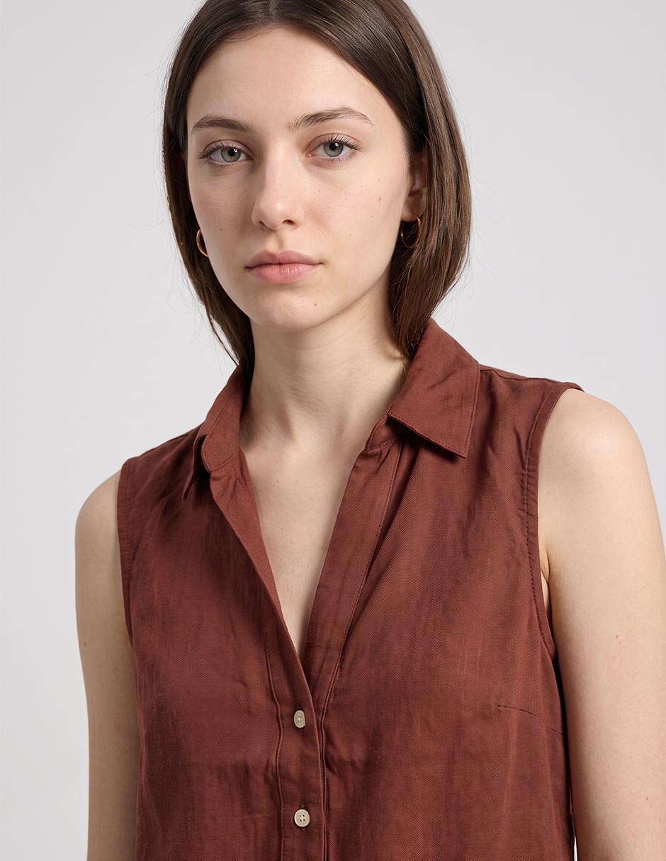 Camisa vero moda sin manga para mujer
