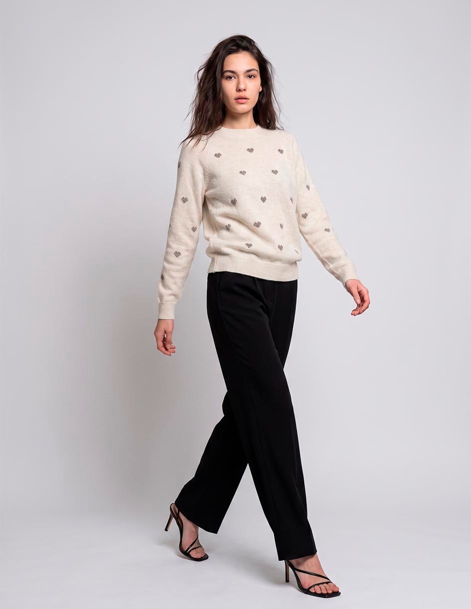 Suéter cuello redondo para mujer Suéter cuello redondo para mujer