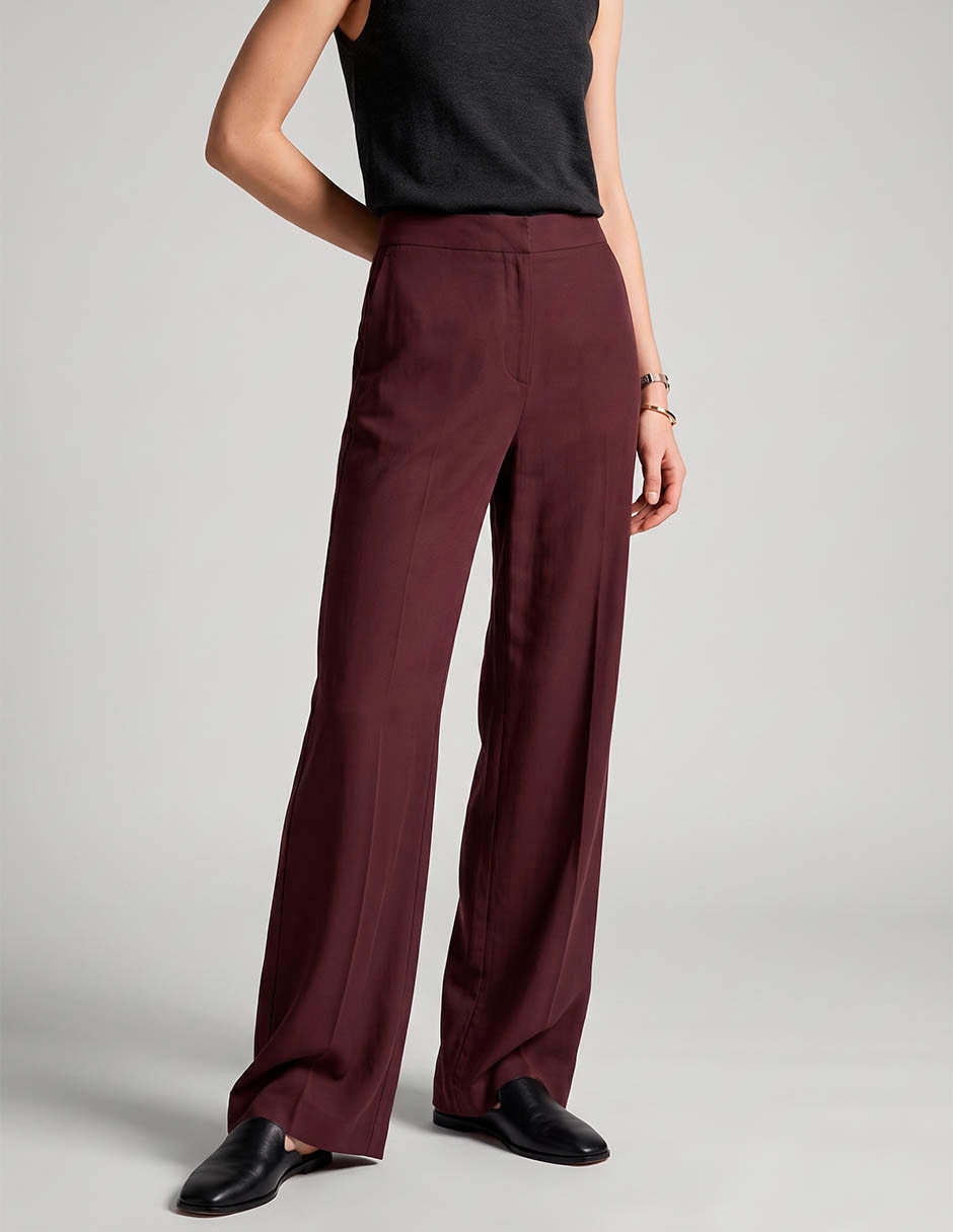 Pantalón relaxed recto para mujer 1