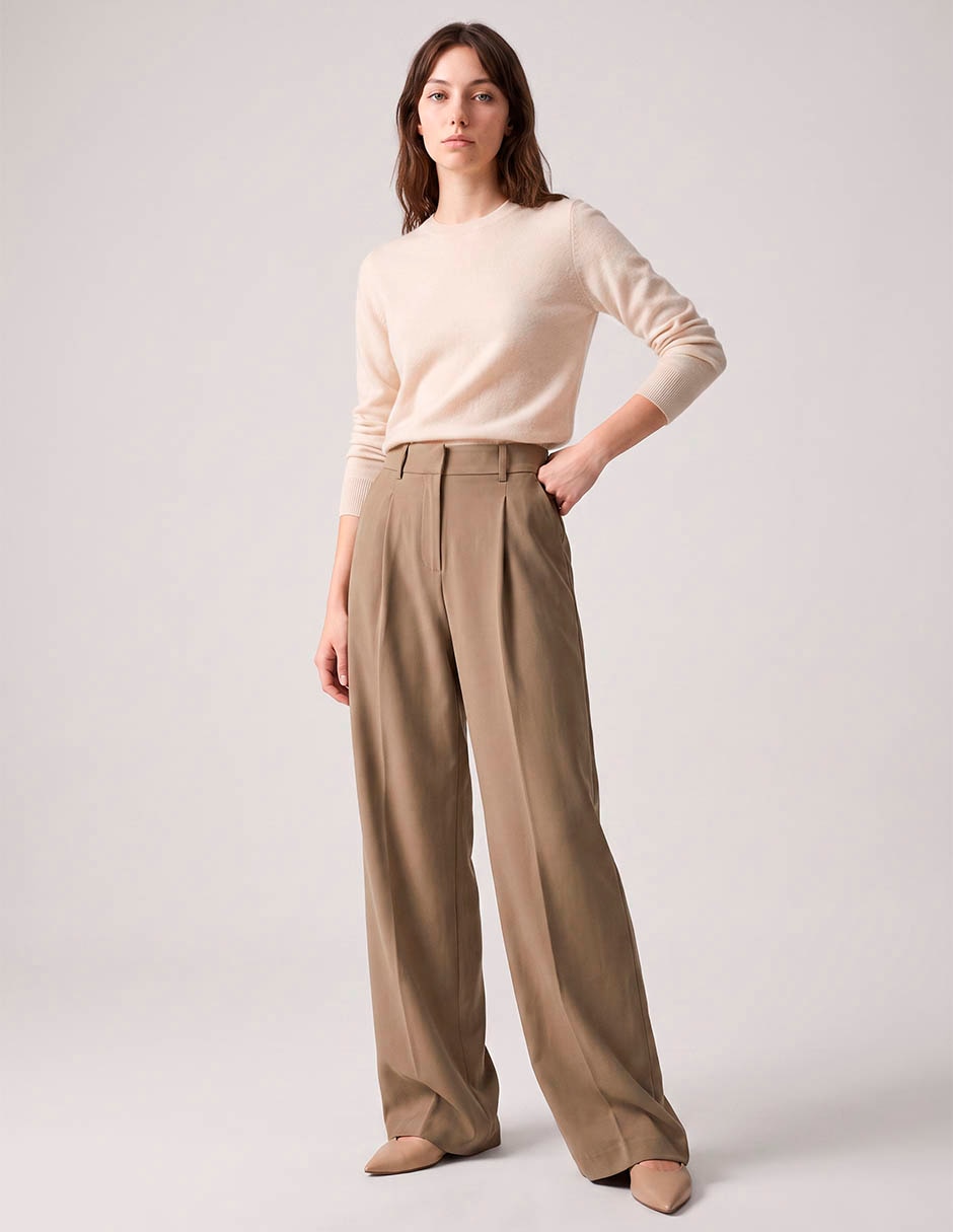 Pantalón relaxed wide leg para mujer 3