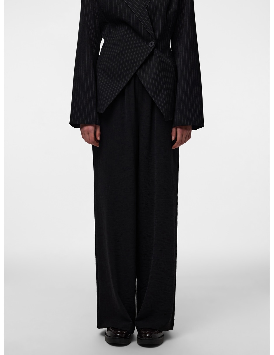 Pantalón de vestir wide leg para mujer