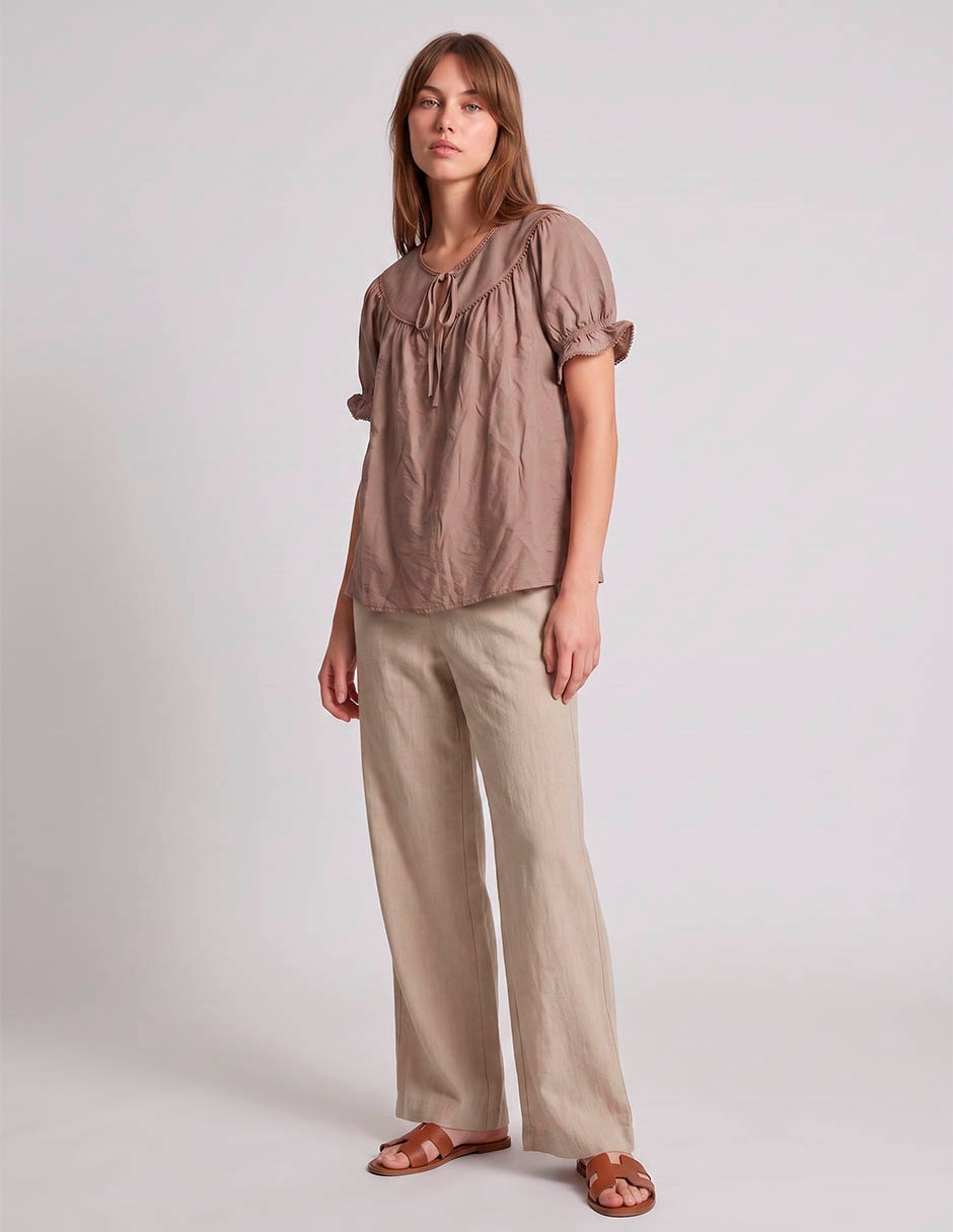 Blusa manga corta para mujer 3
