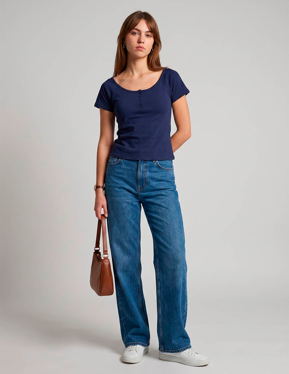 Blusa manga corta para mujer 3