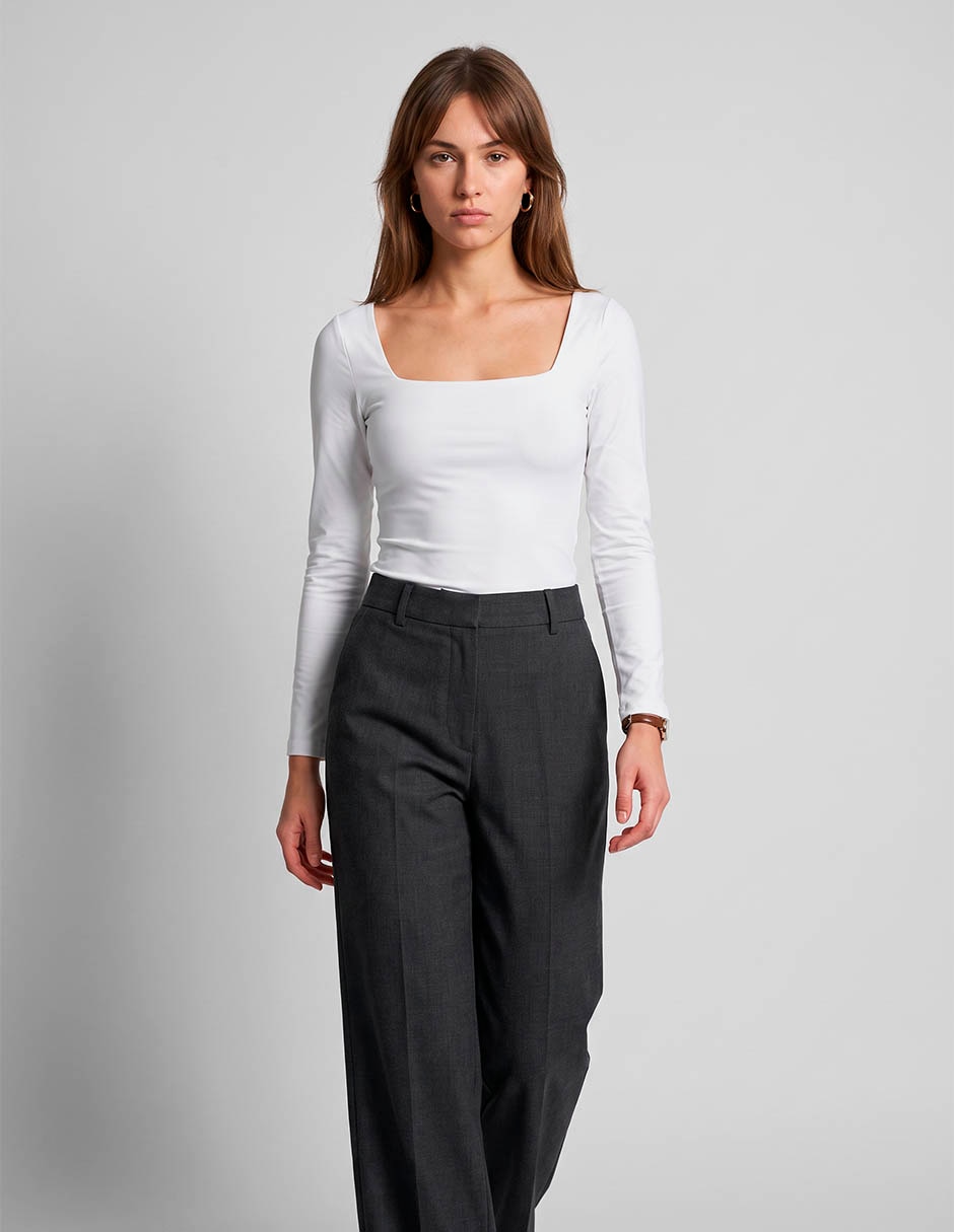 Blusa manga larga para mujer