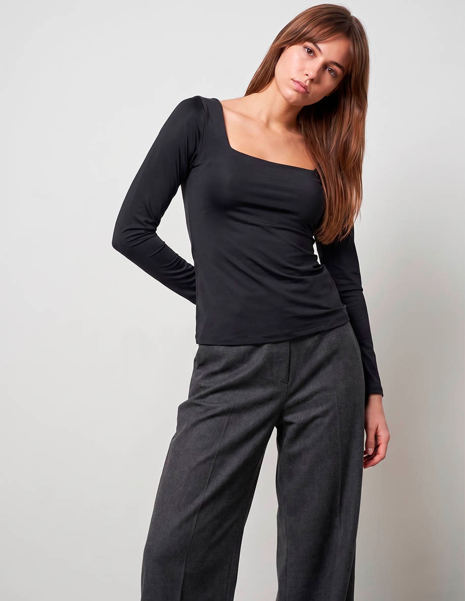 Blusa manga larga para mujer 1