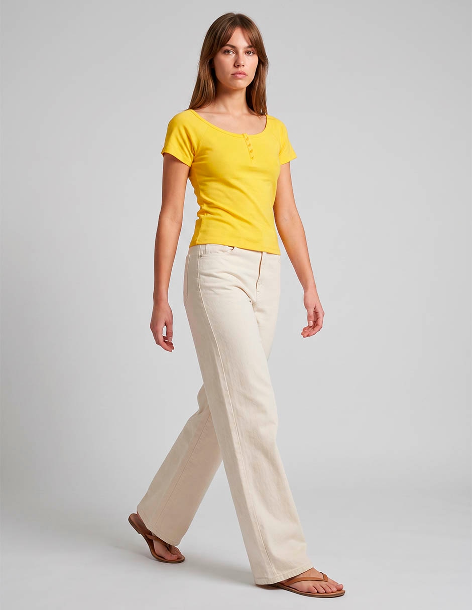 Blusa manga corta para mujer