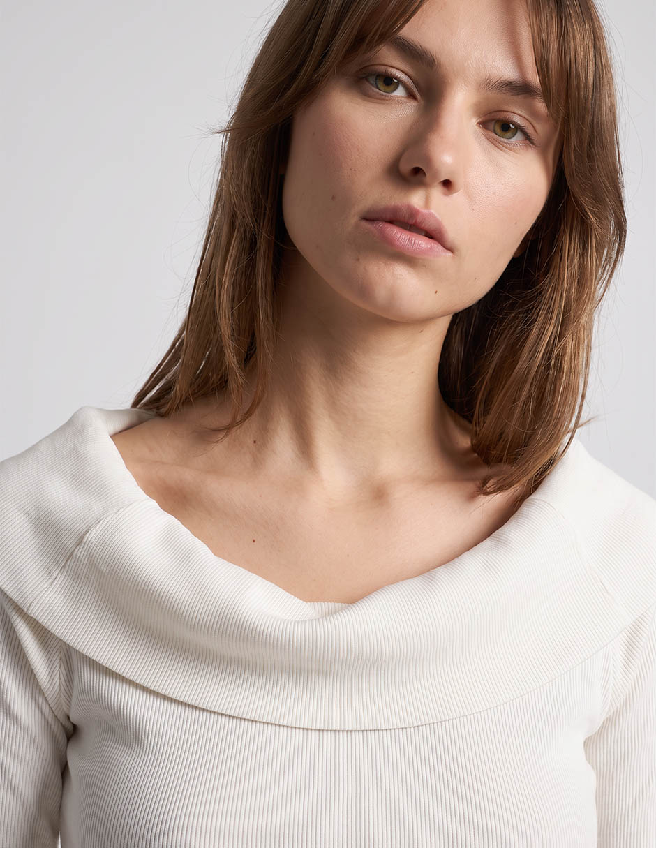 Blusa manga al codo para mujer 3