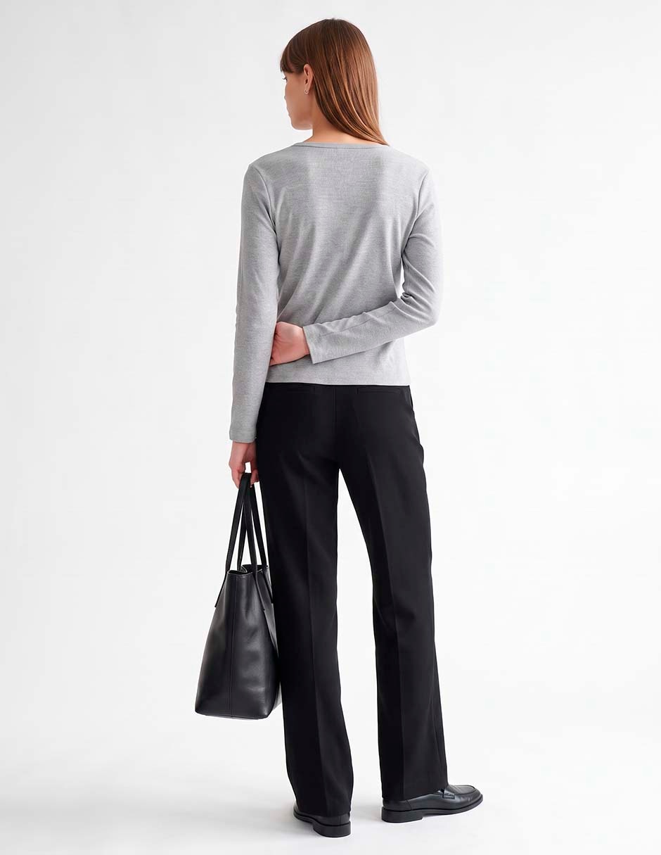 Suéter cuello v para mujer 4