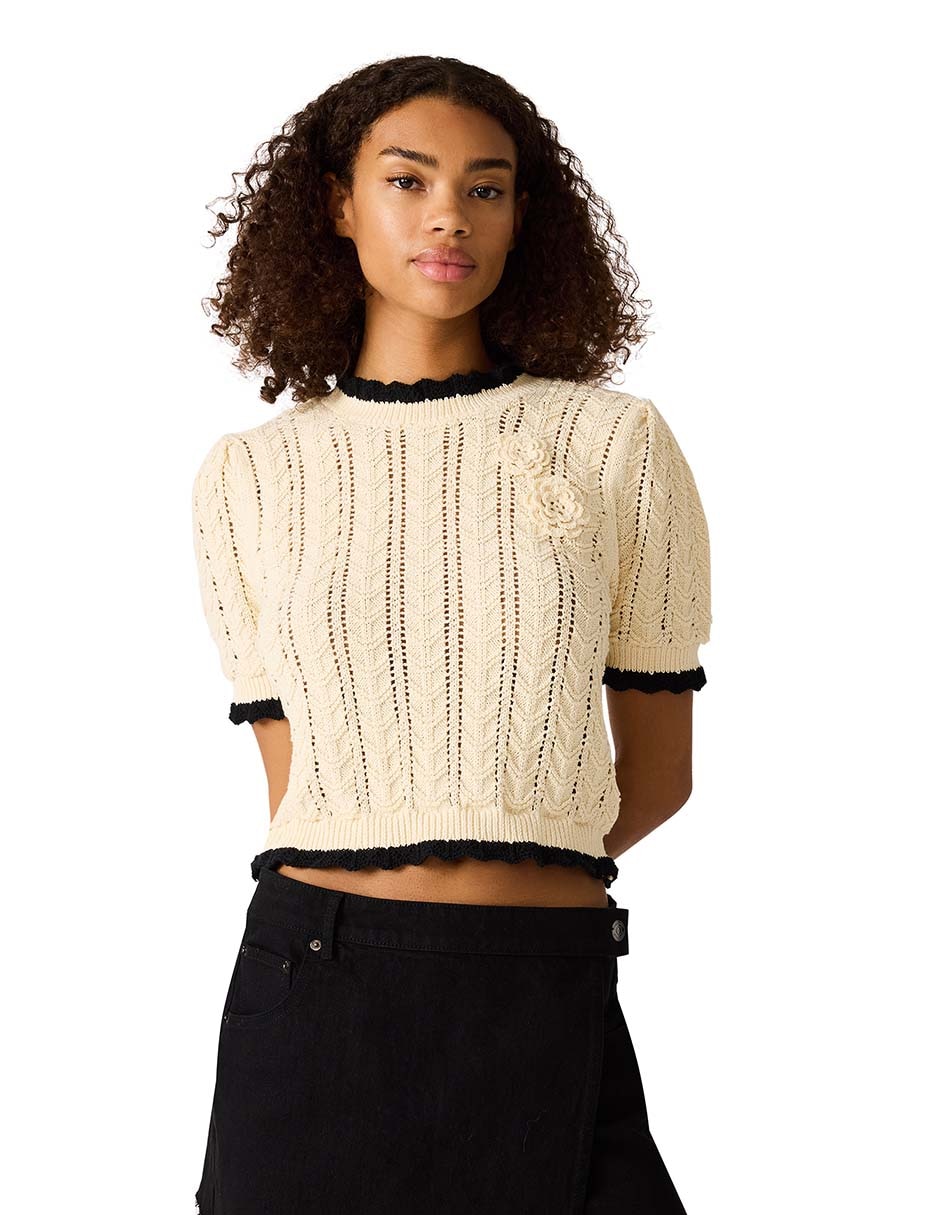 Suéter cuello redondo para mujer Suéter cuello redondo para mujer