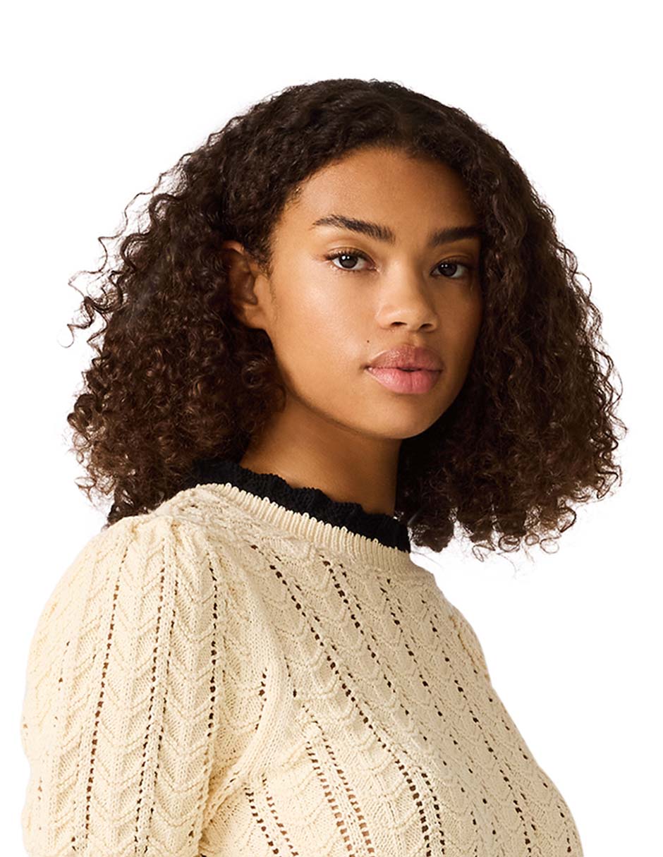 Suéter cuello redondo para mujer 2