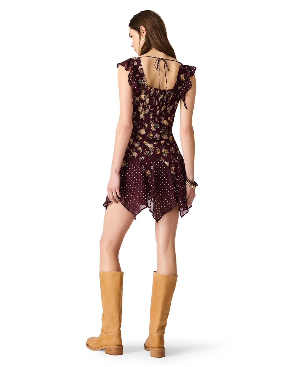 Vestido arriba rodilla casual para mujer 5