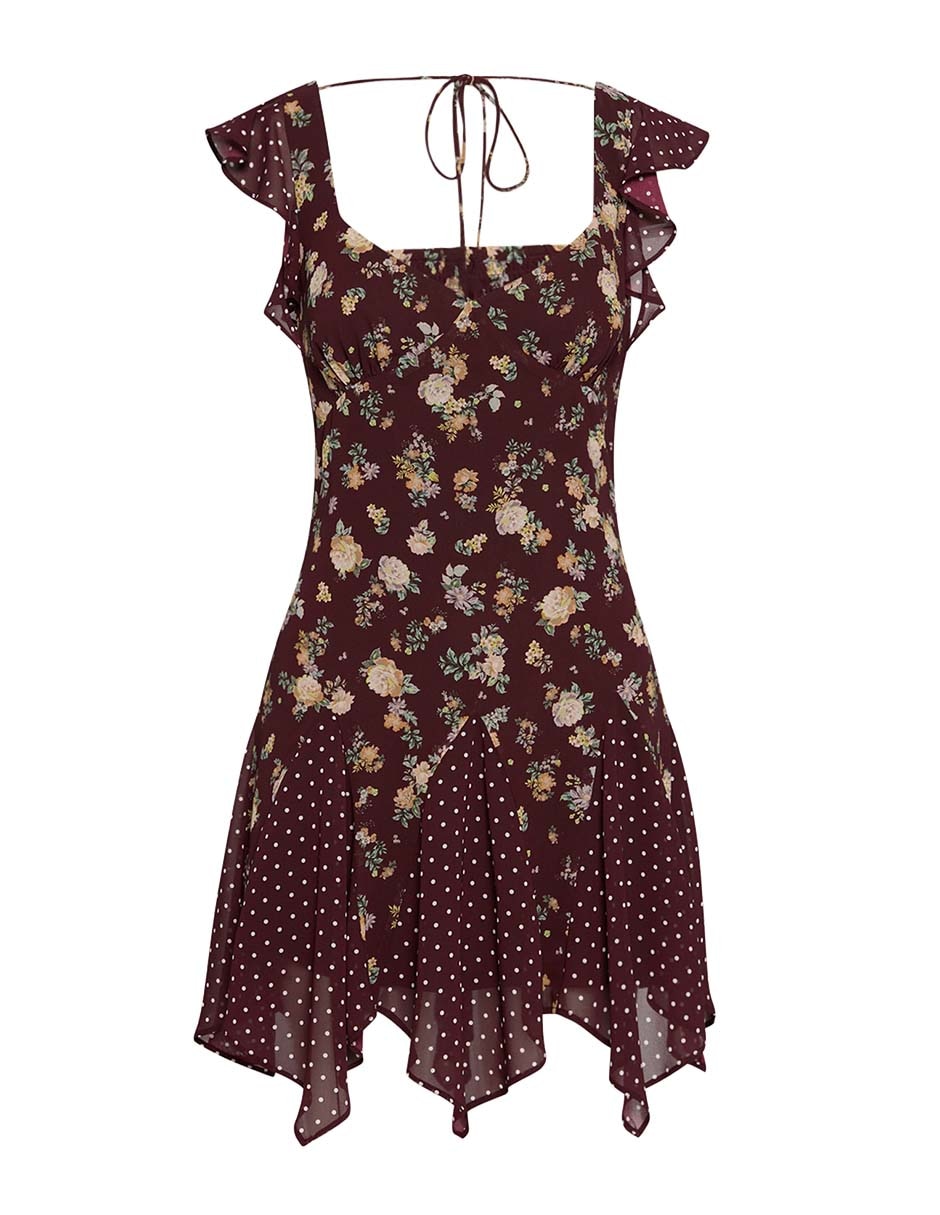Vestido arriba rodilla casual para mujer 2