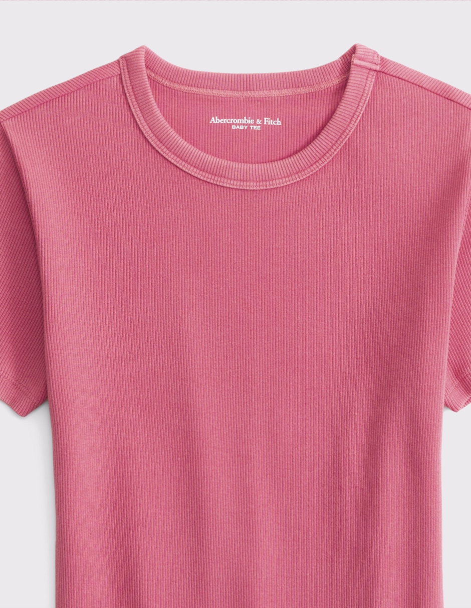 Playera manga corta Sm26 cuello redondo para mujer 3