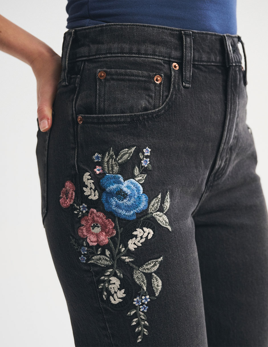 Jeans Relajado Abercrombie & Fitch cintura alta para mujer