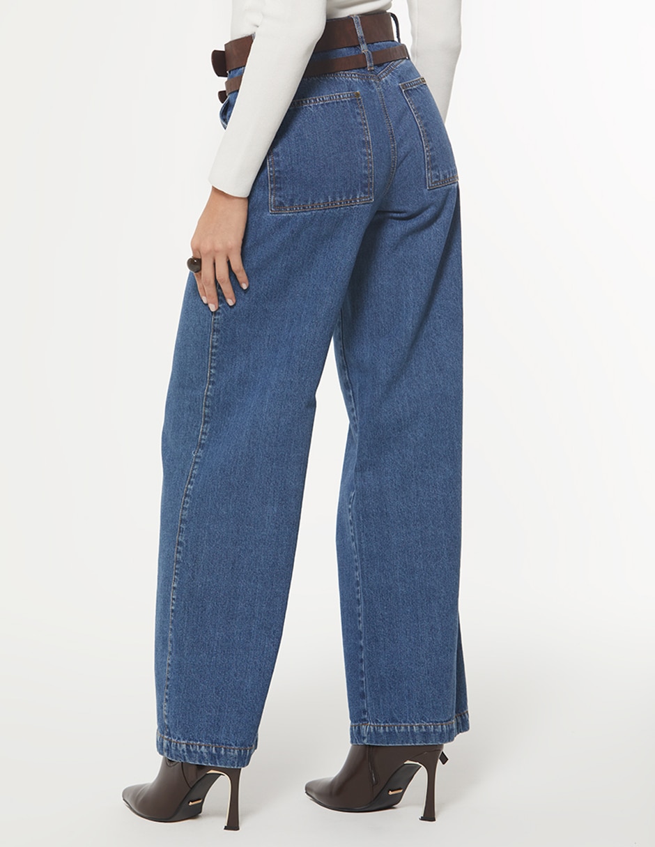 Jeans wide leg Studio F para mujer