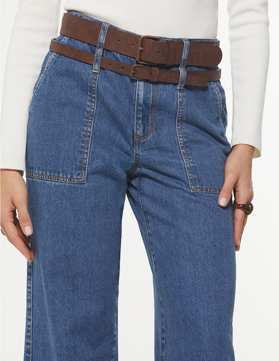 Jeans wide leg Studio F para mujer