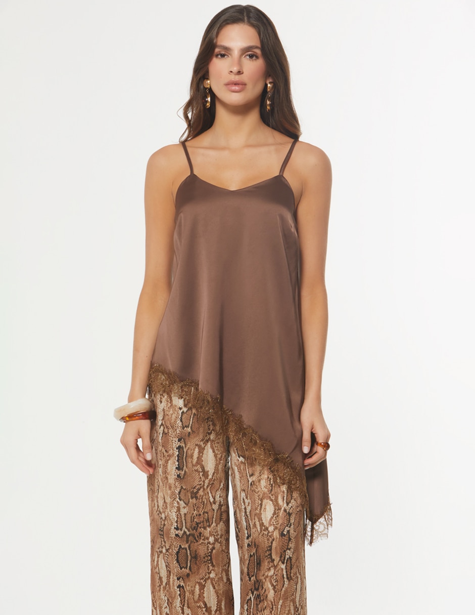 Blusa Studio F sin manga para mujer