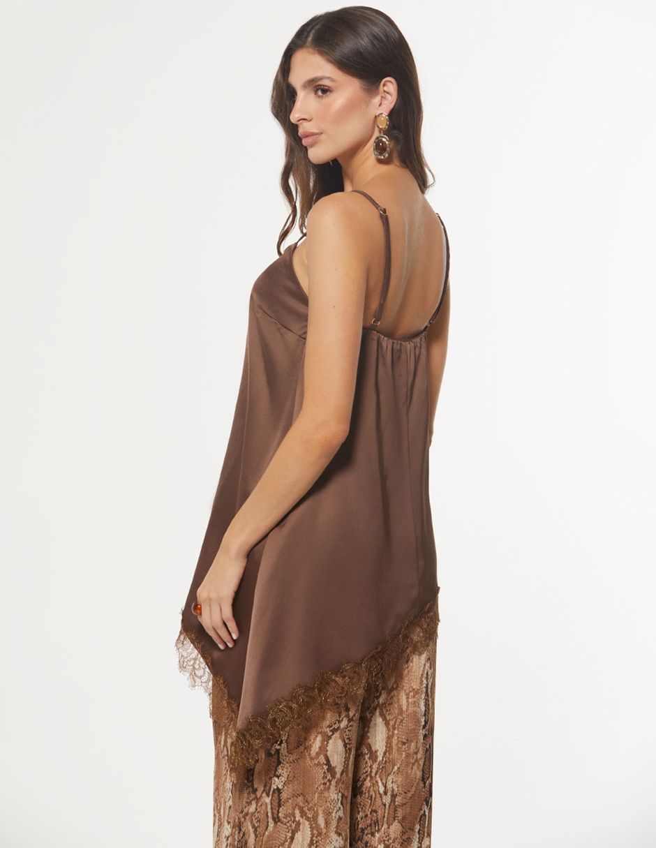 Blusa Studio F sin manga para mujer