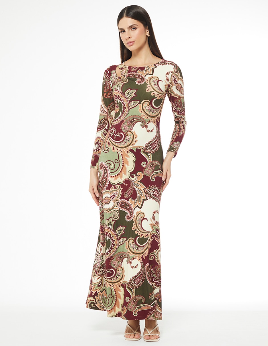 Vestido largo casual Studio F Paraiso Malawi para mujer