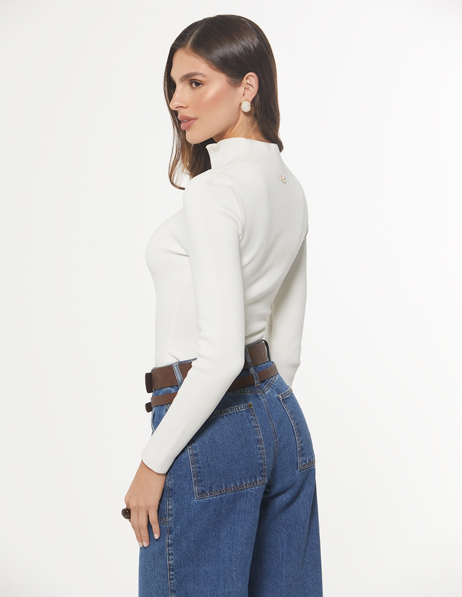 Suéter cuello alto para mujer 2