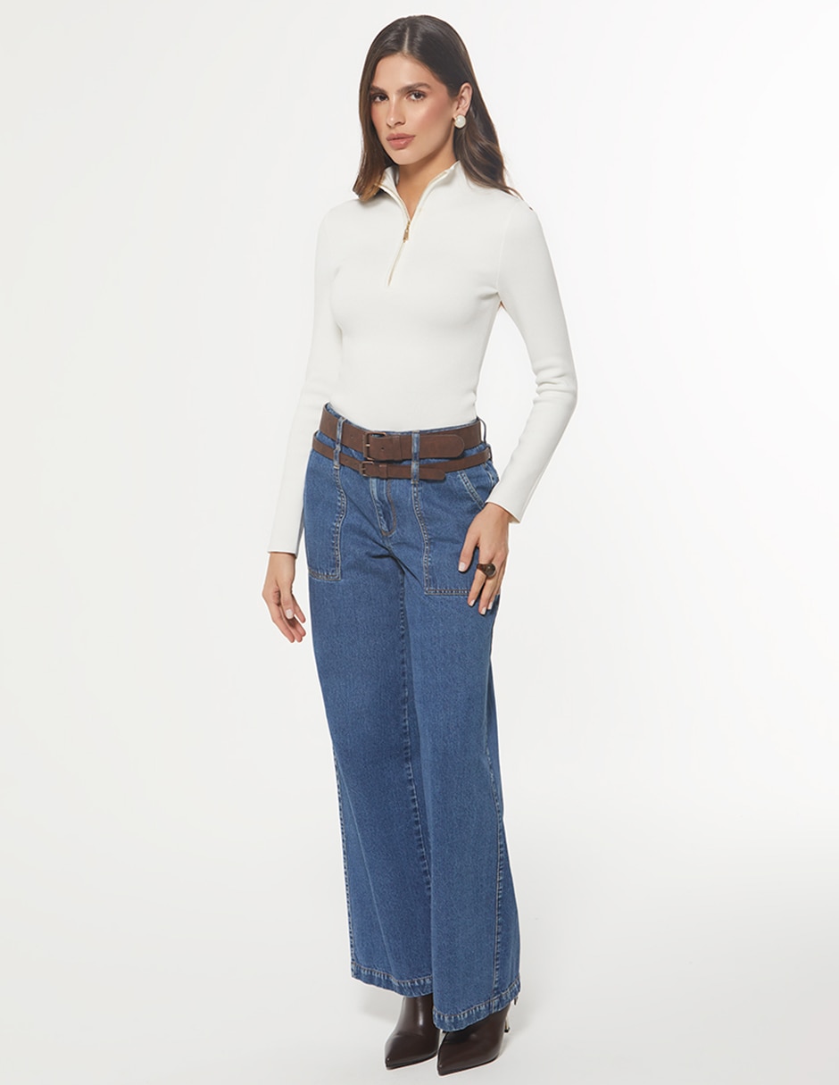 Suéter cuello alto para mujer 3