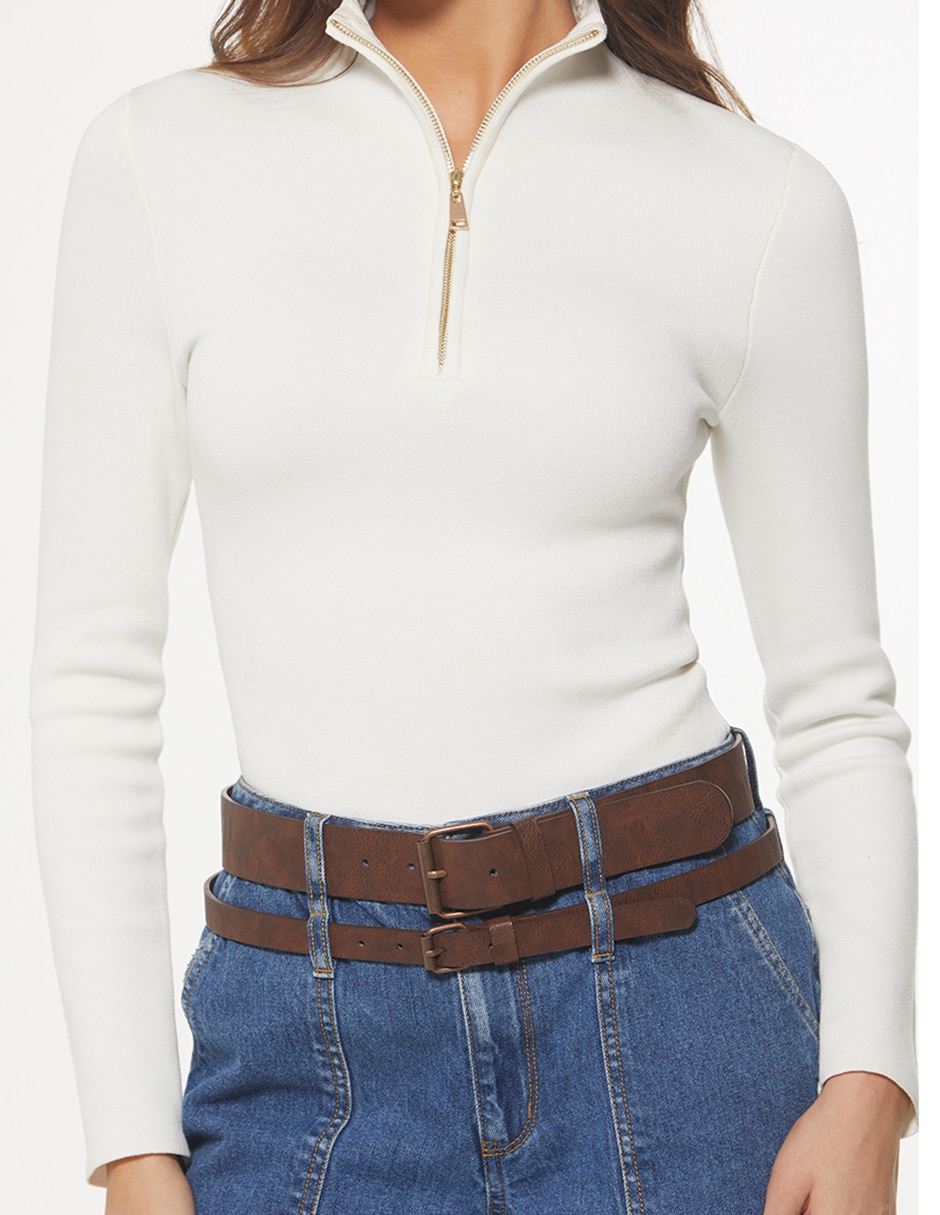 Suéter cuello alto para mujer 4