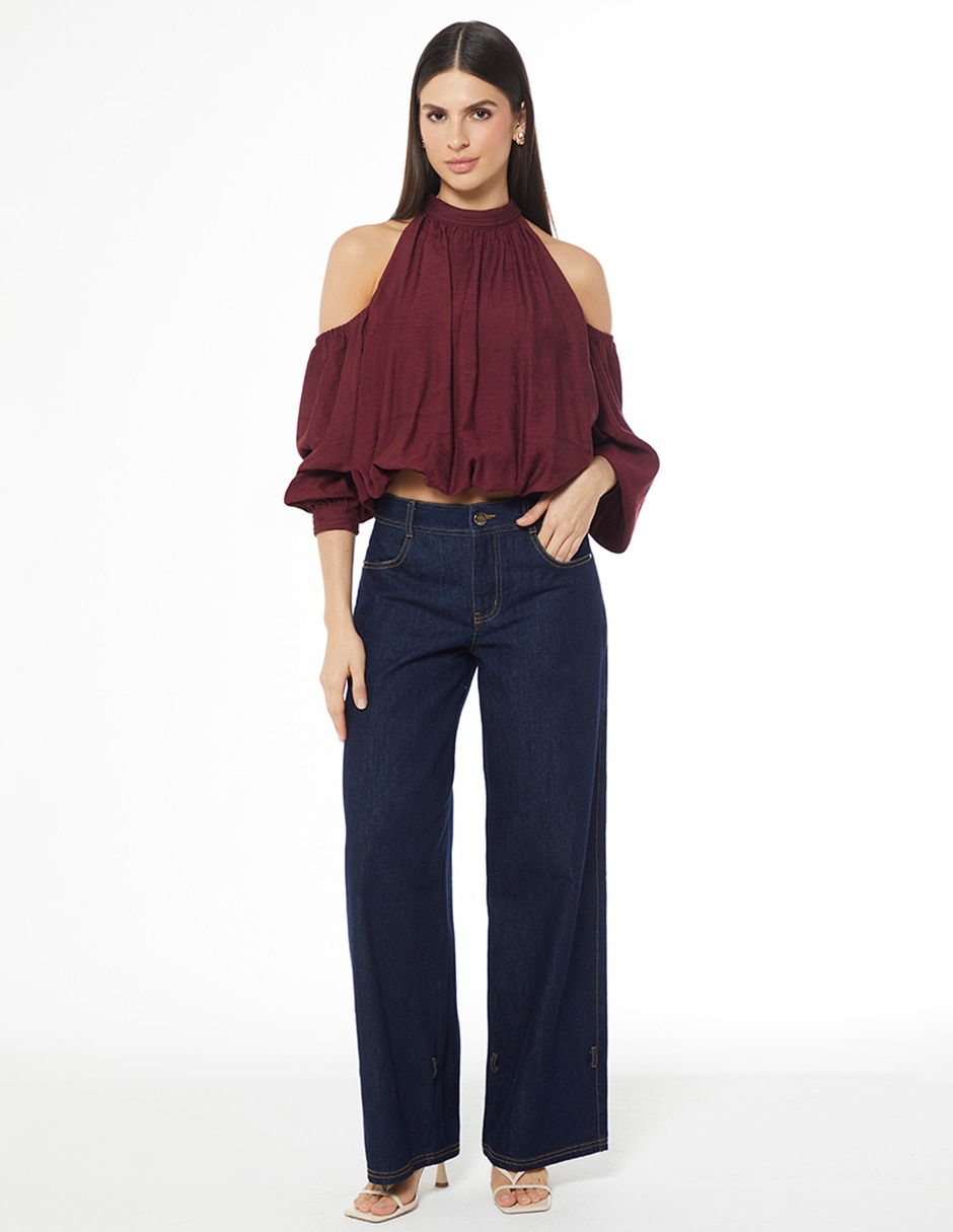 Blusa Studio F globo season manga 3/4 para mujer