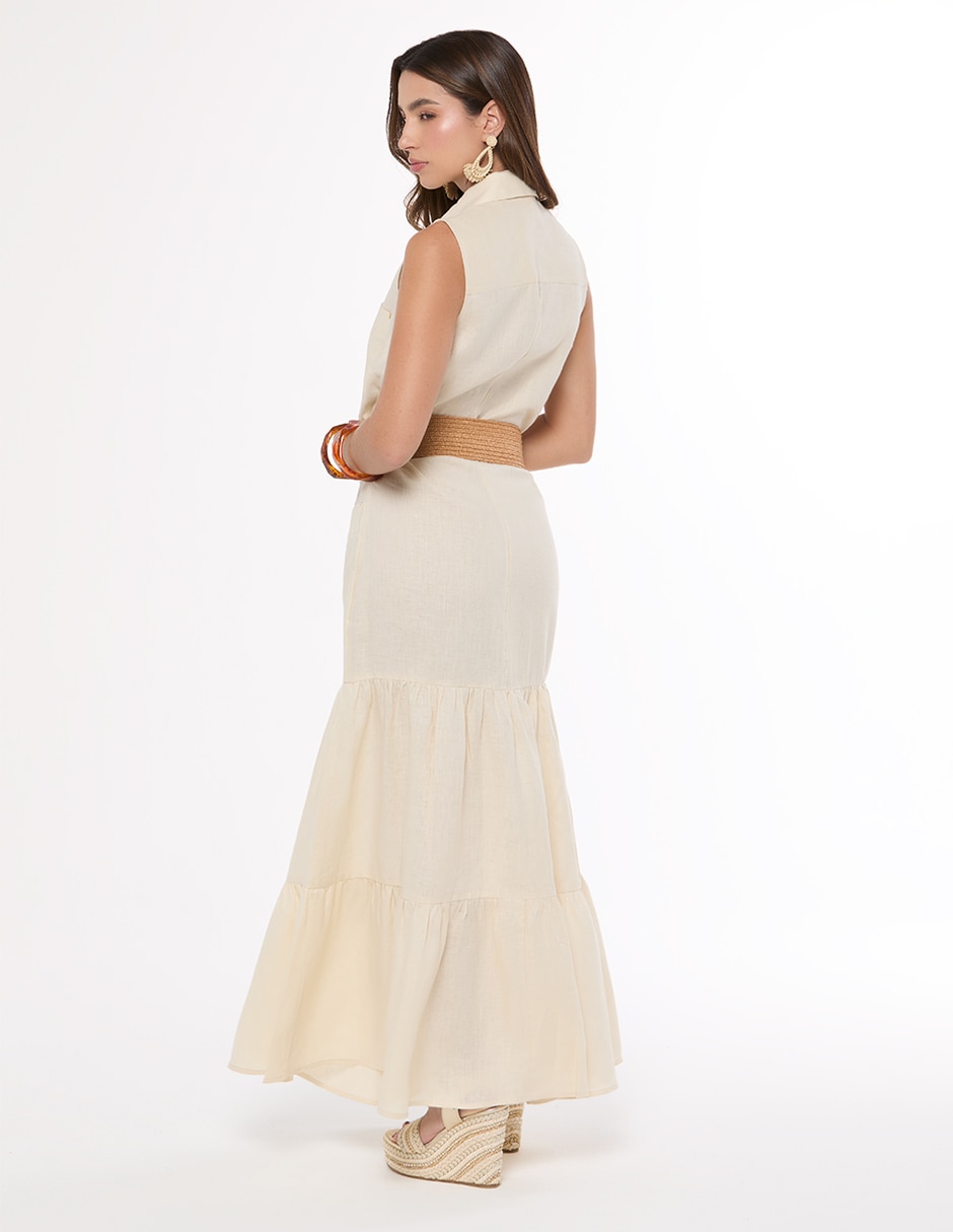 Vestido largo casual Studio F para mujer