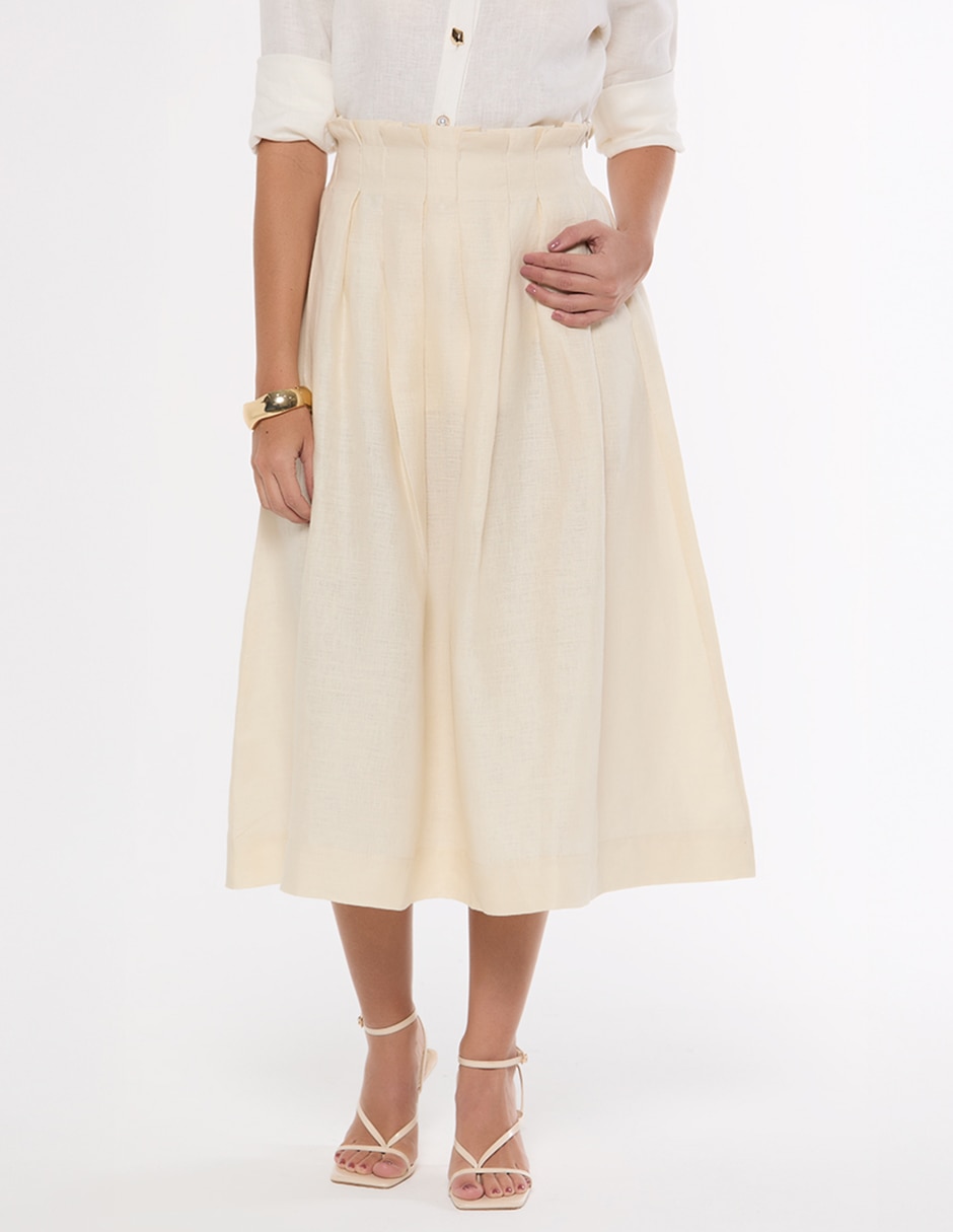 Falda midi Studio F a la cintura