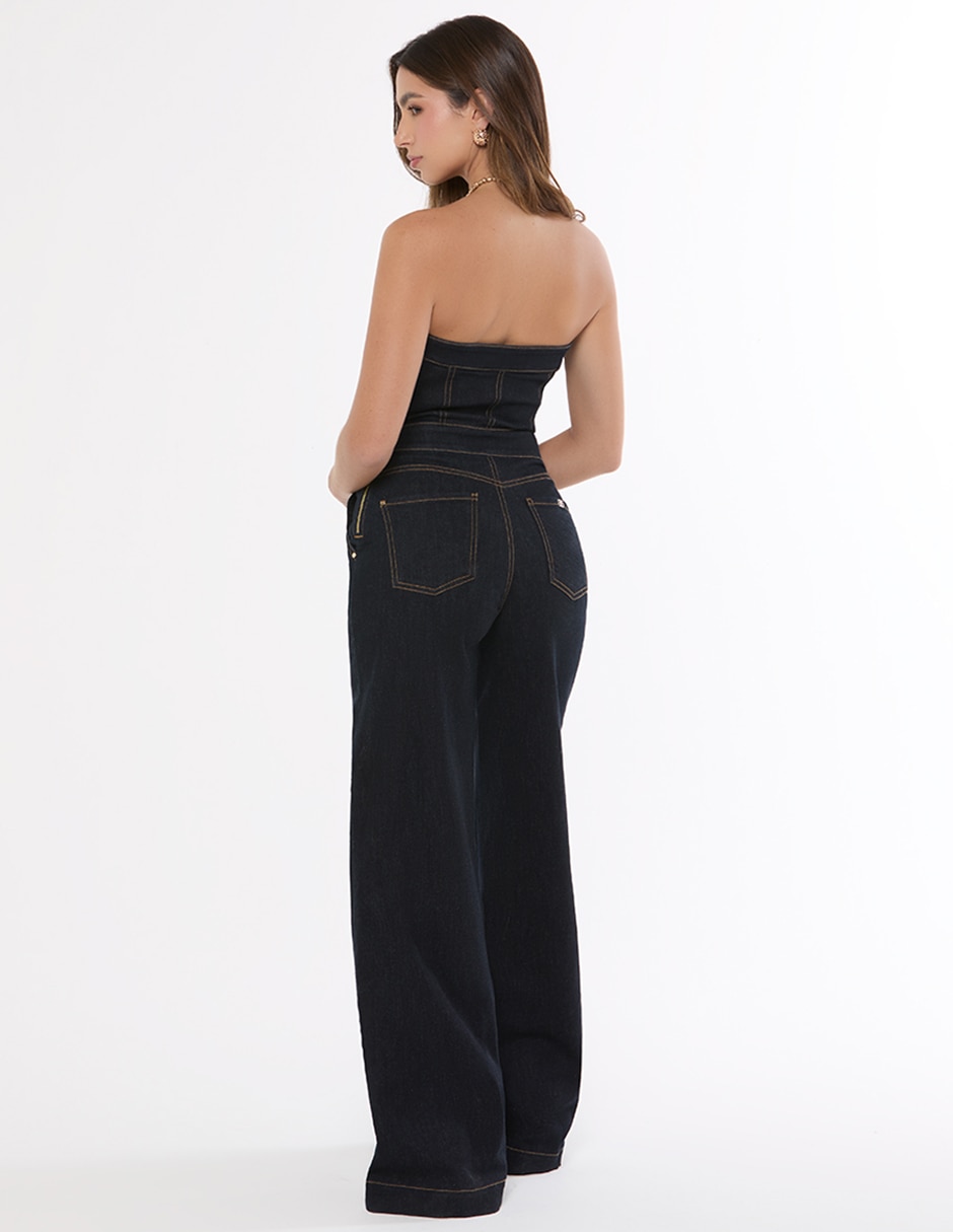 Jumpsuit de mezclilla casual para mujer 2