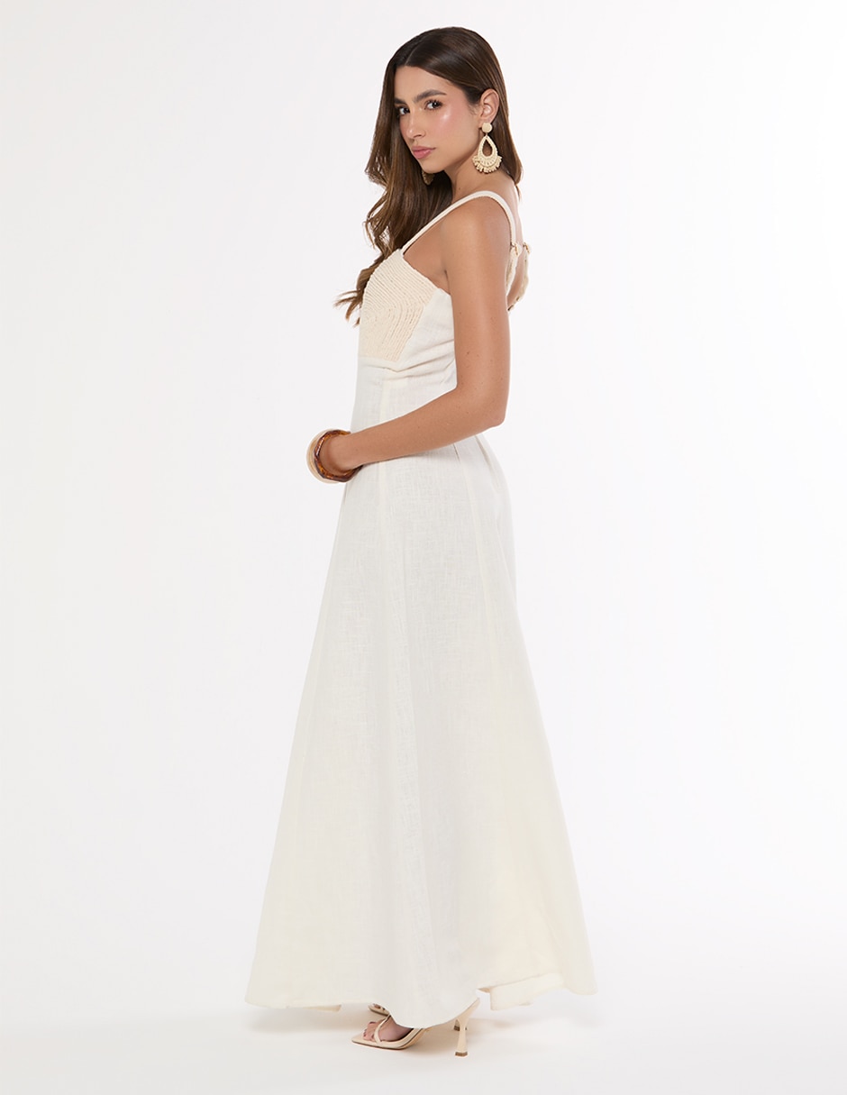 Vestido largo casual Studio F para mujer