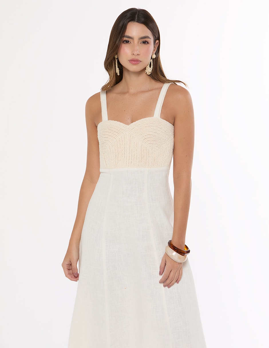 Vestido largo casual Studio F para mujer