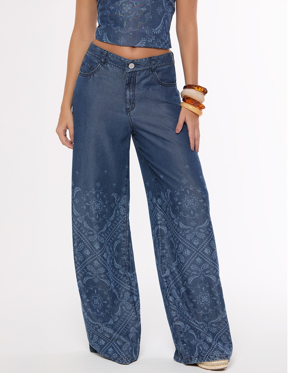 Jeans palazzo Studio F para mujer